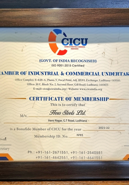 Awarded for Bona fide Member of CICU  